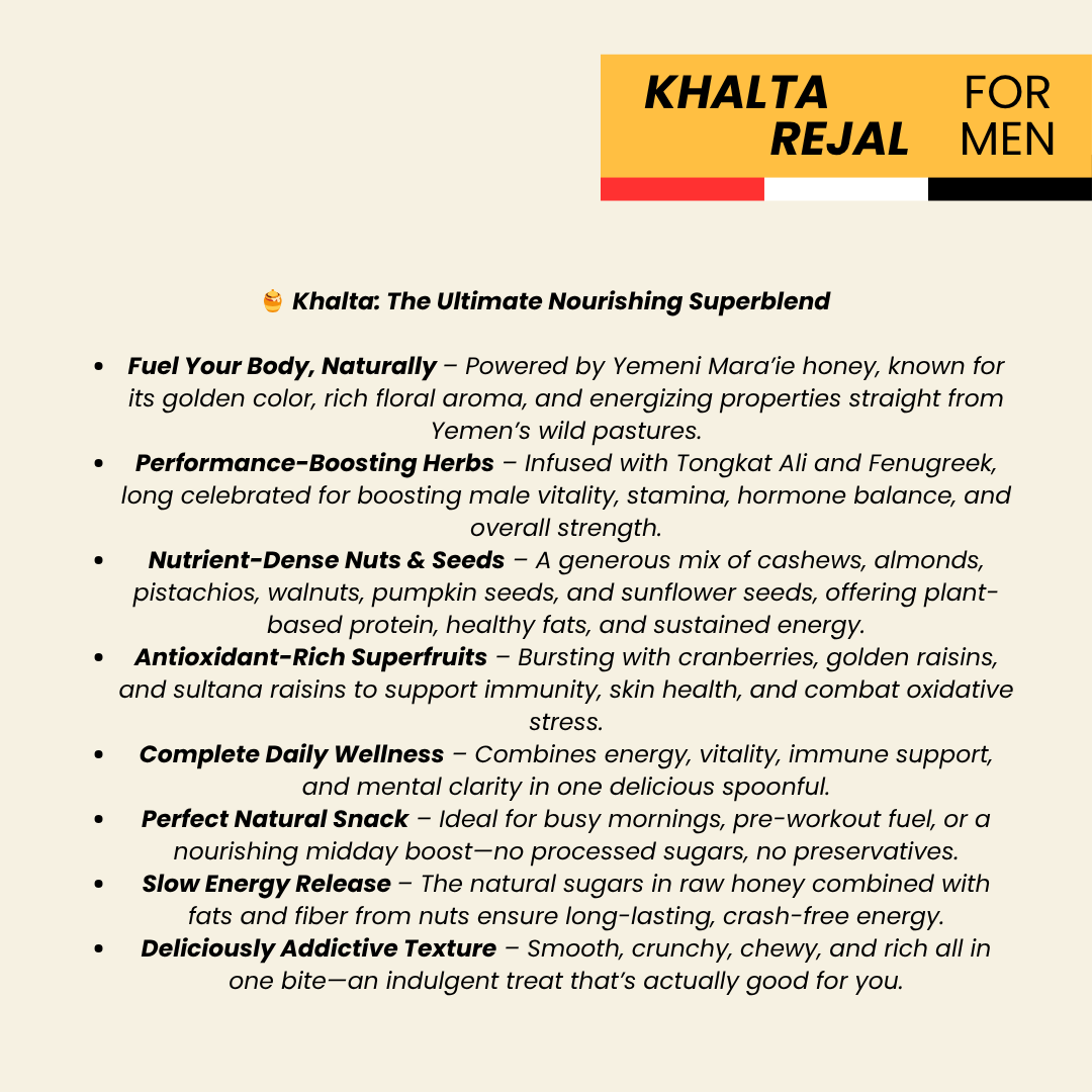 Yemeni Khalta Rejal Honey With Nuts