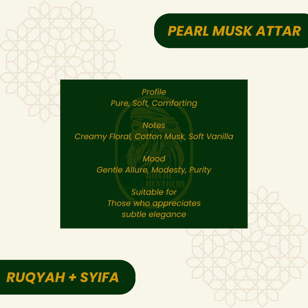 Pearl Musk Attar | Premium & Pure with Ruqyah & Shifa
